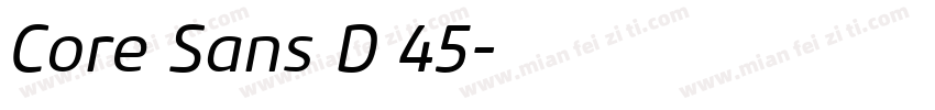 Core Sans D 45字体转换